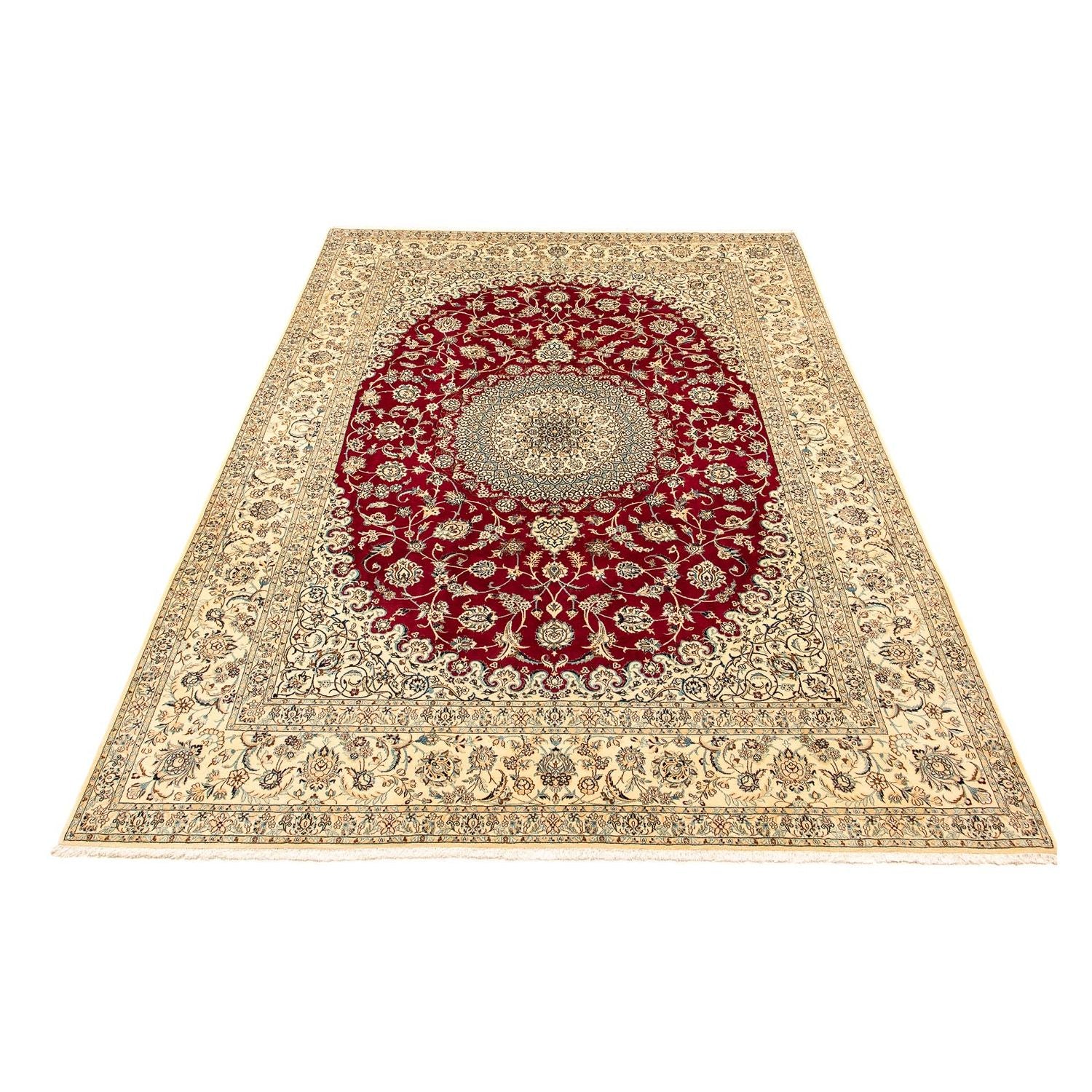Tappeto Persero - Nain - Reale - 408 x 300 cm - rosso scuro