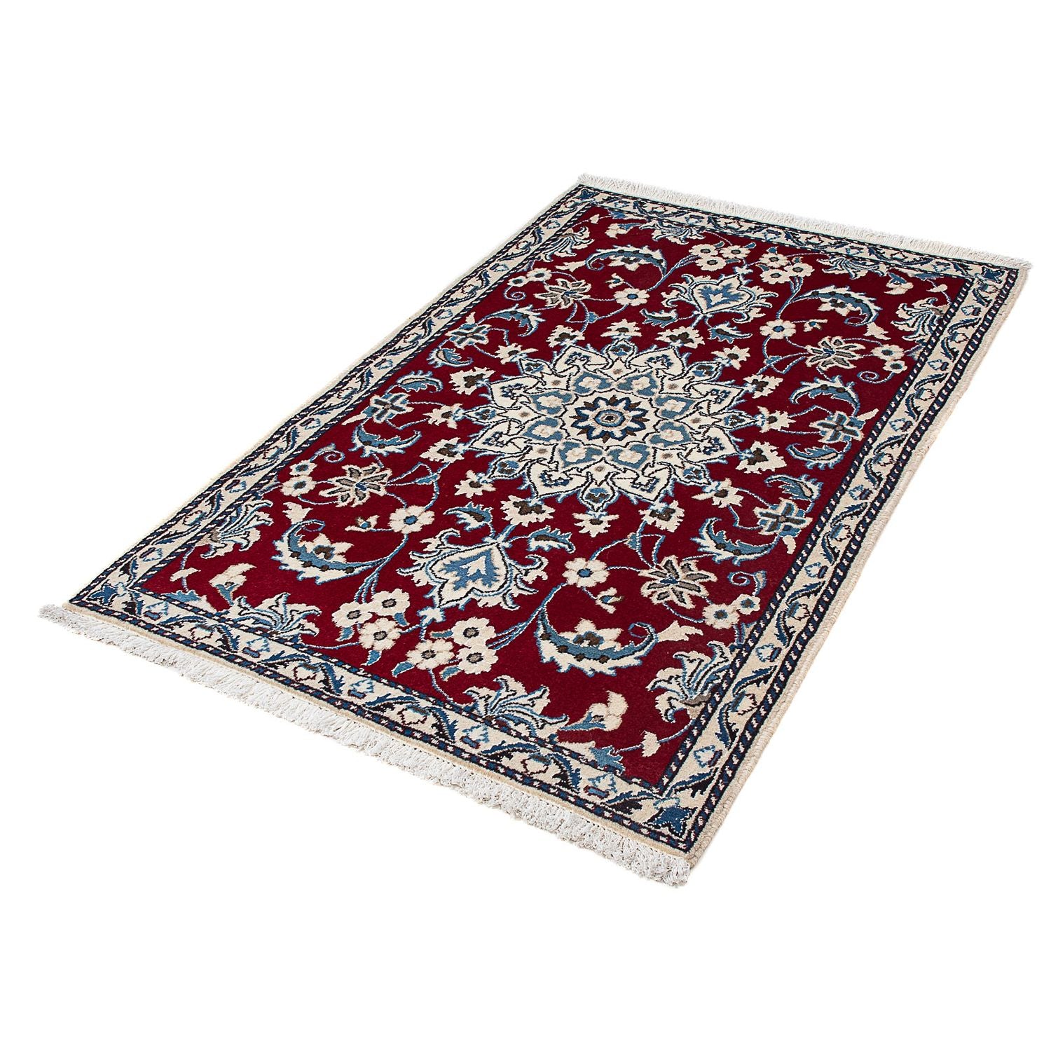 Tappeto Persero - Nain - 138 x 89 cm - rosso scuro