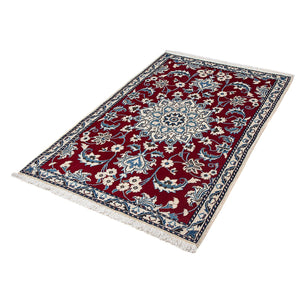Tappeto Persero - Nain - 138 x 89 cm - rosso scuro