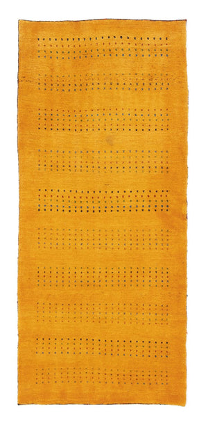 Tappeto corsia Tappeto Gabbeh - Loribaft Persero - 197 x 83 cm - oro