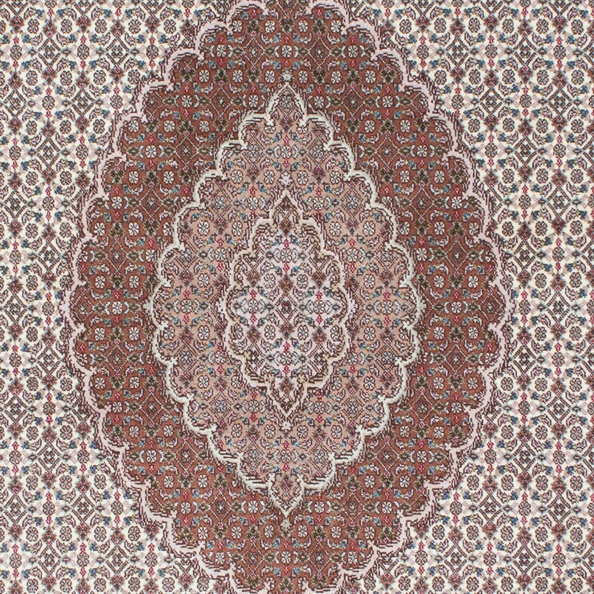 Tappeto Persero - Tabriz - Reale - 210 x 150 cm - marrone chiaro