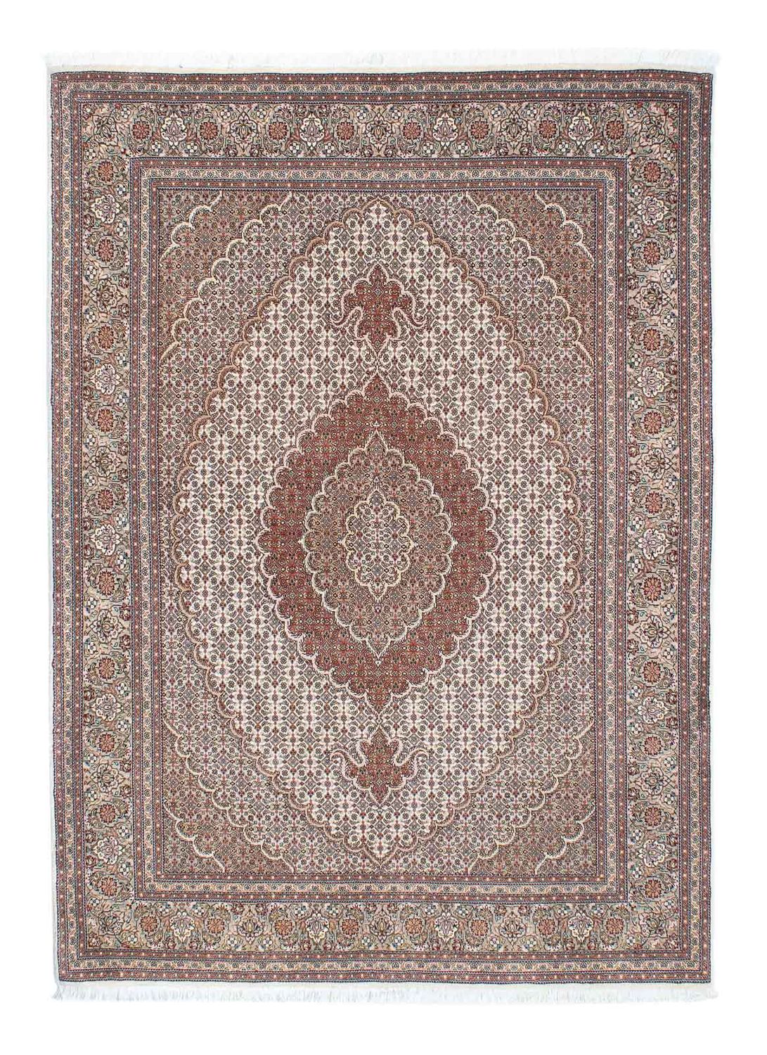 Tappeto Persero - Tabriz - Reale - 210 x 150 cm - marrone chiaro