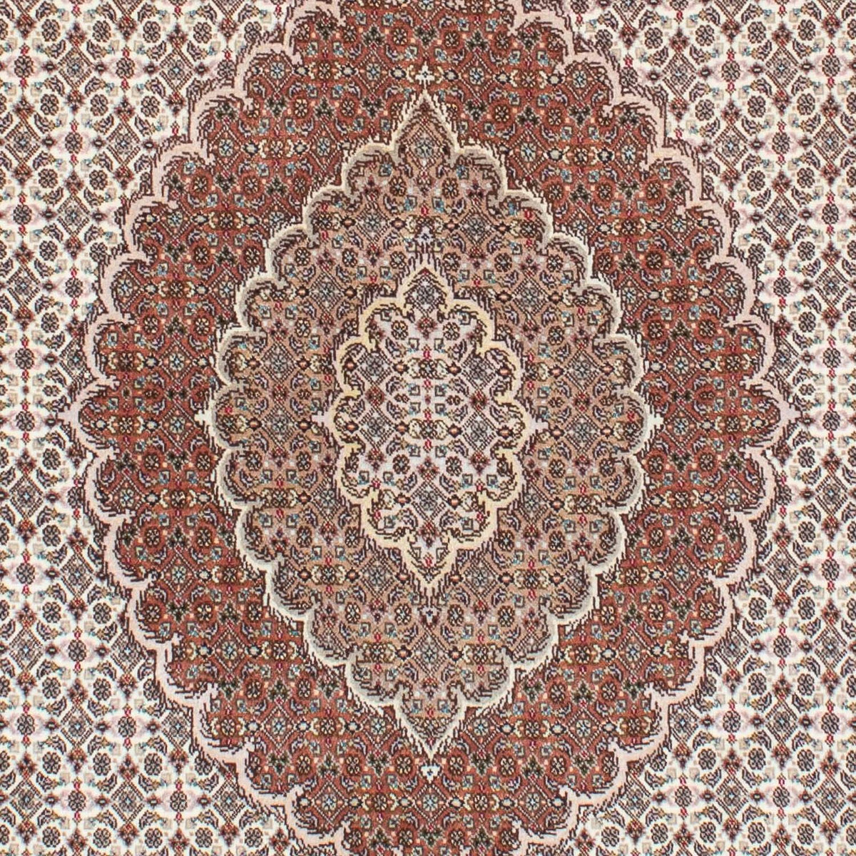 Tappeto Persero - Tabriz - Reale - 210 x 150 cm - marrone chiaro