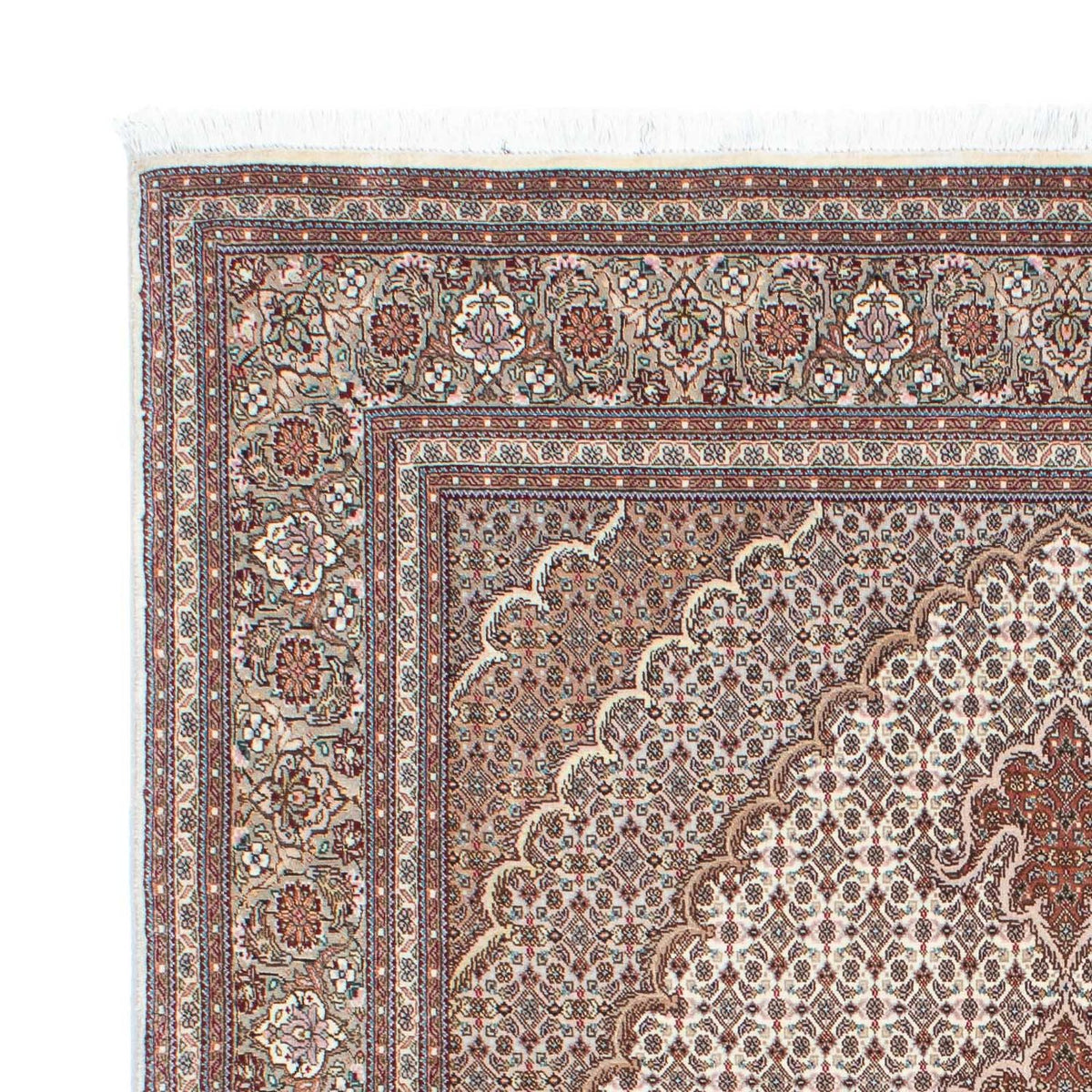 Tappeto Persero - Tabriz - Reale - 210 x 150 cm - marrone chiaro
