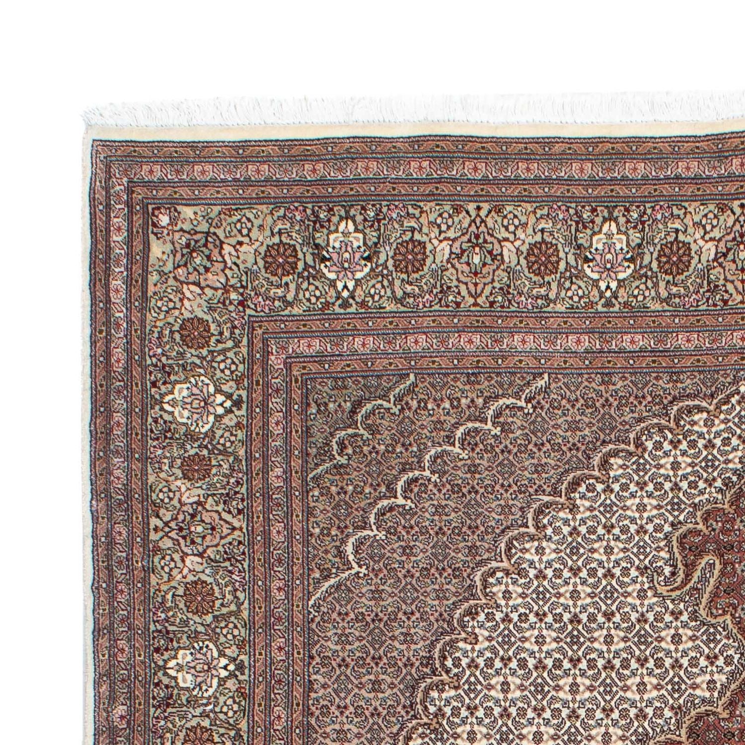 Tappeto Persero - Tabriz - Reale - 205 x 153 cm - marrone chiaro