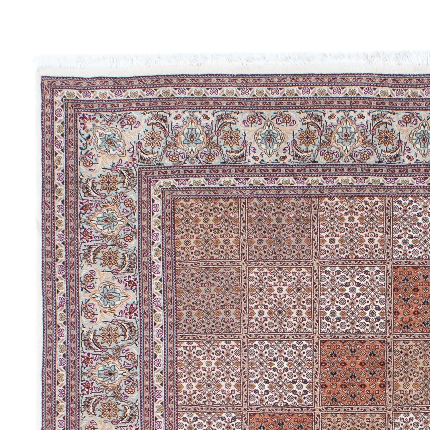 Tappeto Persero - Tabriz quadrato  - 153 x 150 cm - rosso scuro