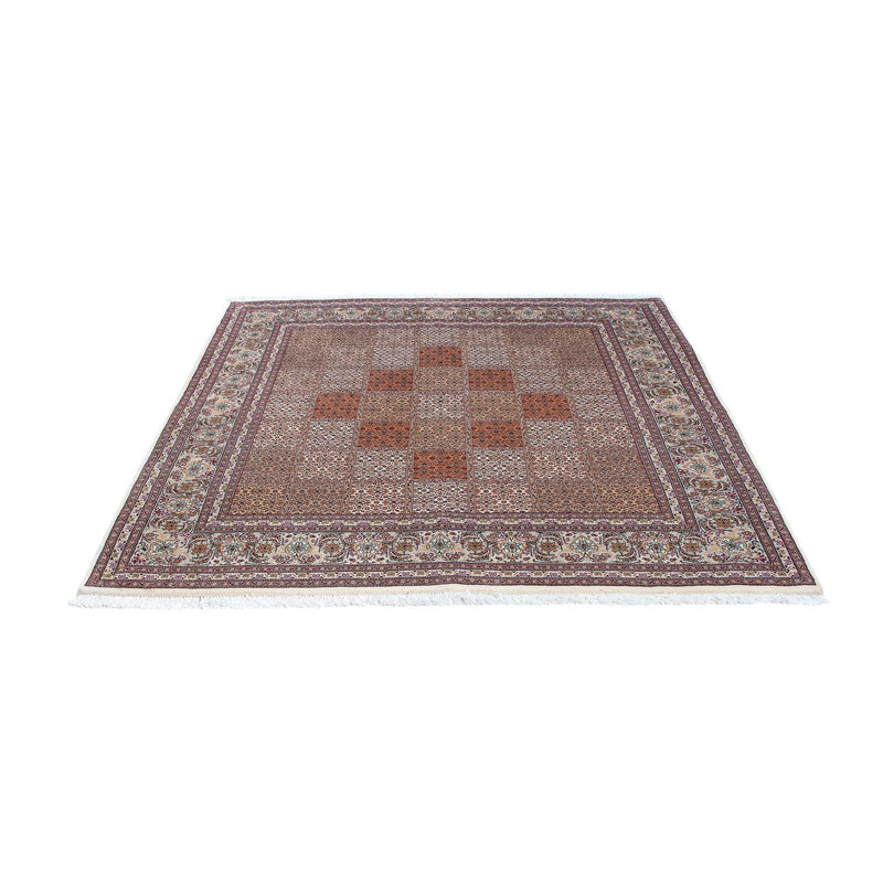 Tappeto Persero - Tabriz quadrato  - 153 x 150 cm - rosso scuro