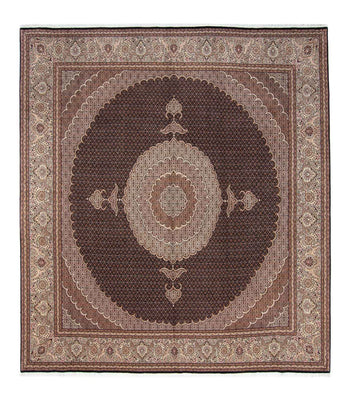 Tappeto Persero - Tabriz quadrato  - 315 x 298 cm - marrone scuro