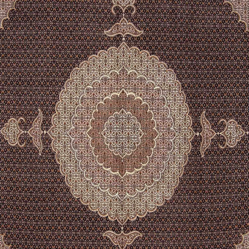 Tappeto Persero - Tabriz quadrato  - 315 x 298 cm - marrone scuro