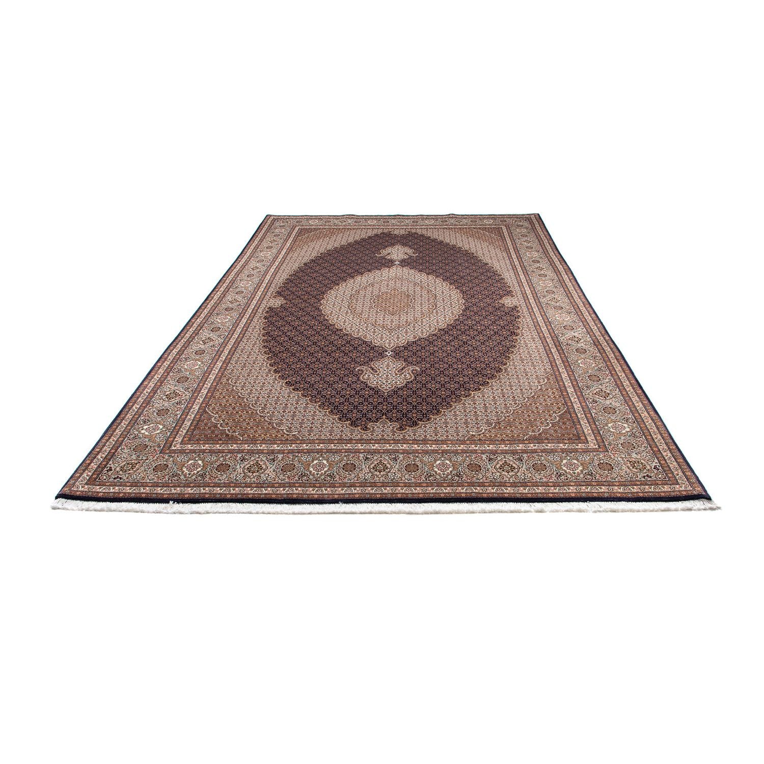 Tappeto Persero - Tabriz - 310 x 200 cm - blu scuro
