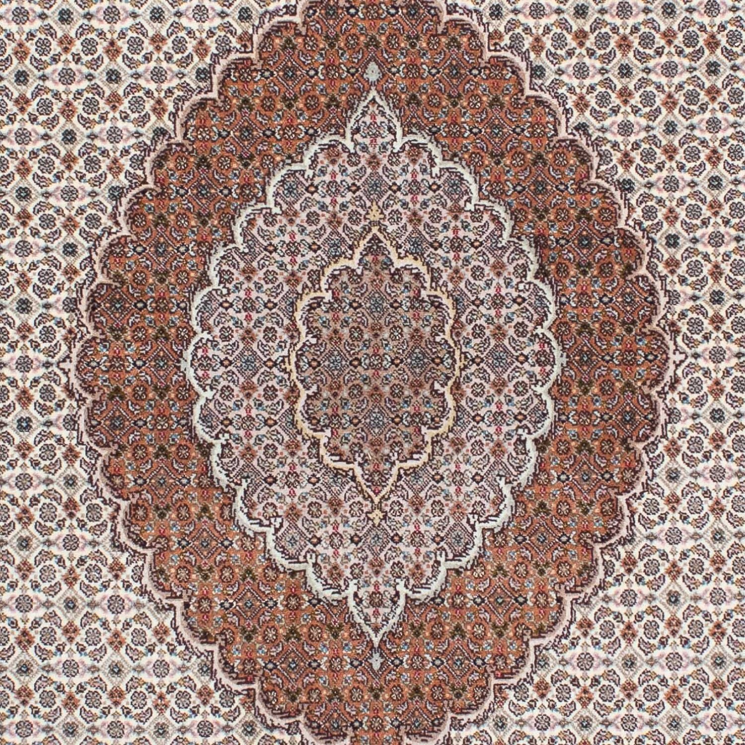Tappeto Persero - Tabriz - 212 x 153 cm - marrone chiaro