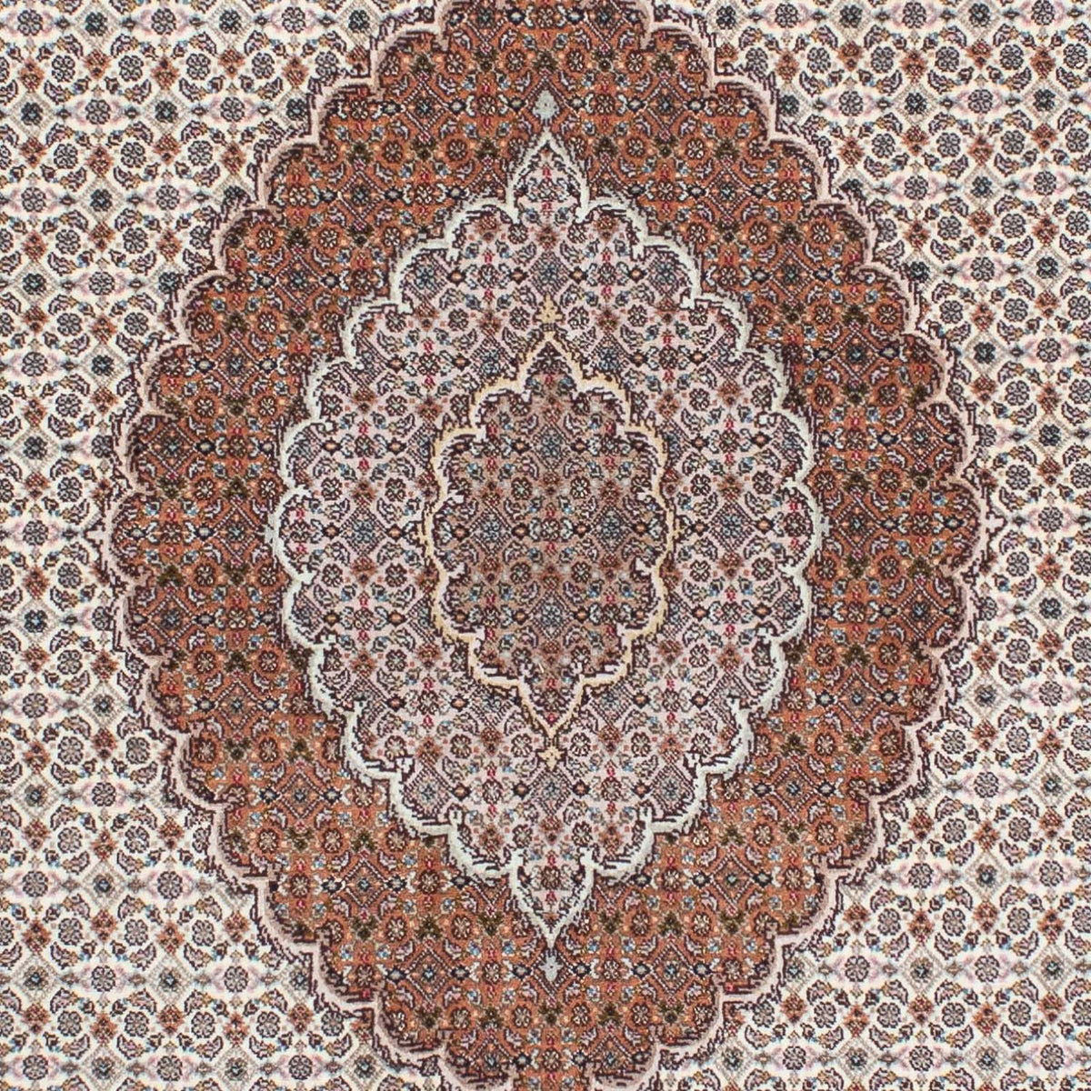 Tappeto Persero - Tabriz - 212 x 153 cm - marrone chiaro