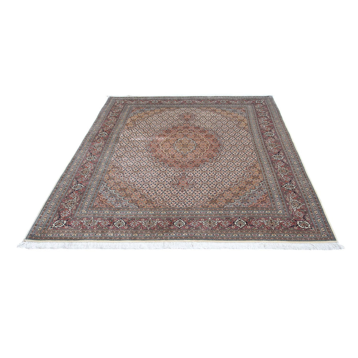 Tappeto Persero - Tabriz - 195 x 151 cm - marrone chiaro