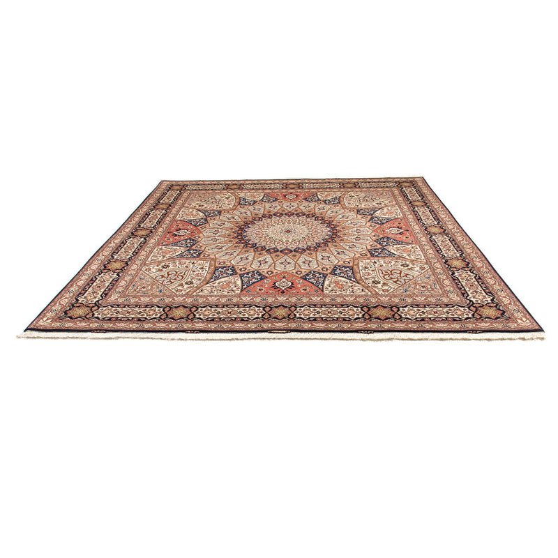 Tappeto Persero - Tabriz - Reale quadrato  - 253 x 250 cm - marrone chiaro