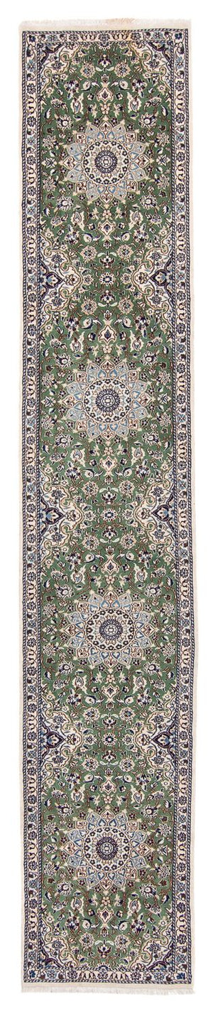 Tappeto corsia Tappeto Persero - Nain - Reale - 410 x 62 cm - verde