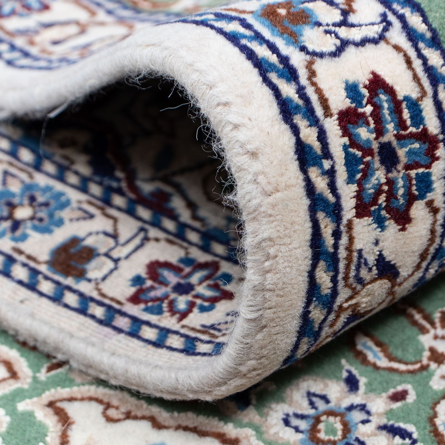 Tappeto corsia Tappeto Persero - Nain - Reale - 410 x 62 cm - verde