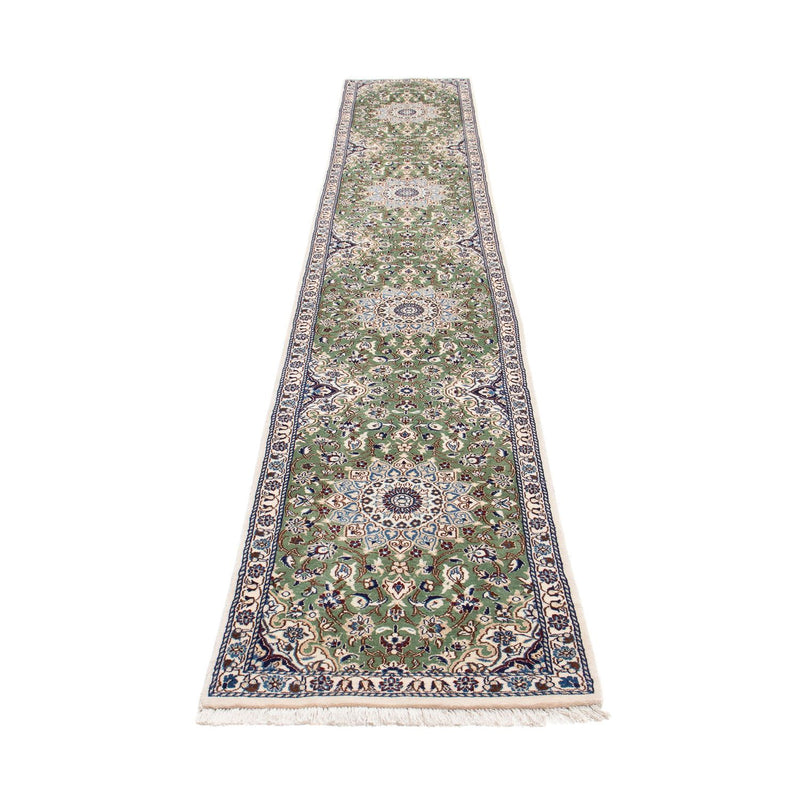 Tappeto corsia Tappeto Persero - Nain - Reale - 410 x 62 cm - verde