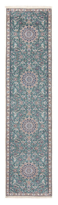 Tappeto corsia Tappeto Persero - Nain - Reale - 394 x 88 cm - blu chiaro