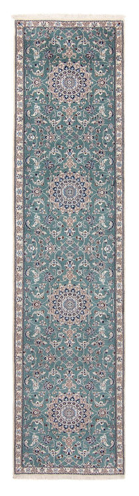Tappeto corsia Tappeto Persero - Nain - Reale - 394 x 88 cm - blu chiaro