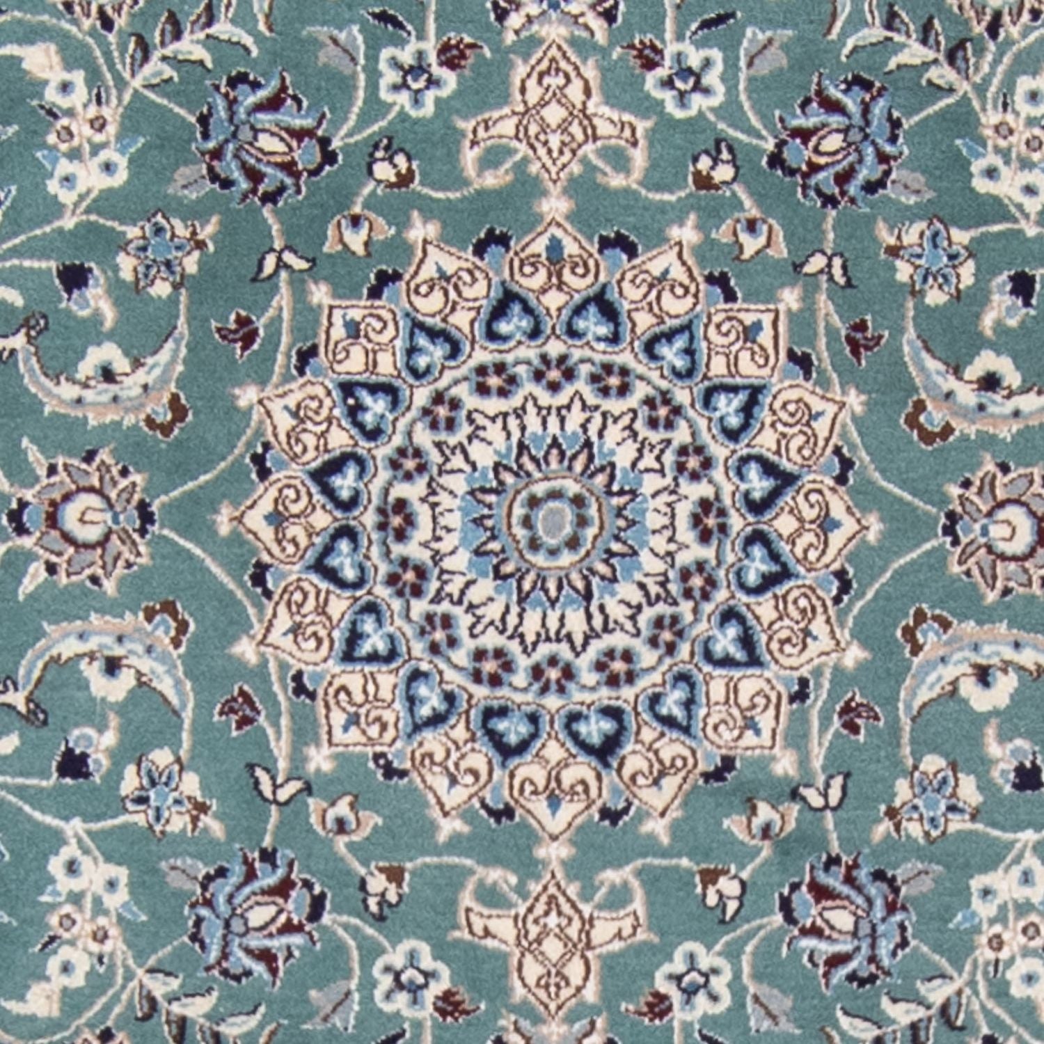 Tappeto corsia Tappeto Persero - Nain - Reale - 394 x 88 cm - blu chiaro