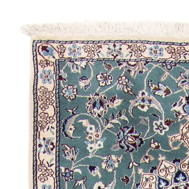 Tappeto corsia Tappeto Persero - Nain - Reale - 394 x 88 cm - blu chiaro