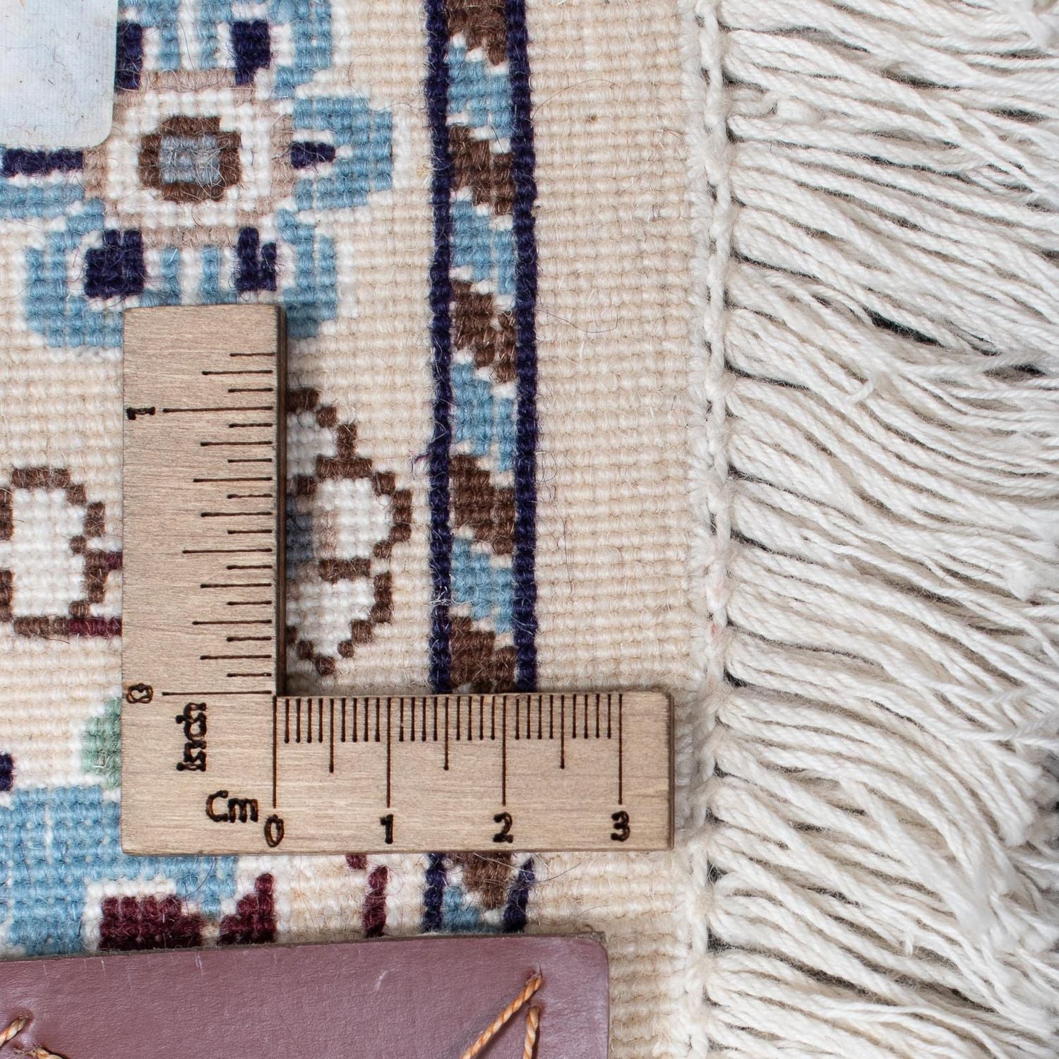 Tappeto corsia Tappeto Persero - Nain - Reale - 394 x 88 cm - blu chiaro