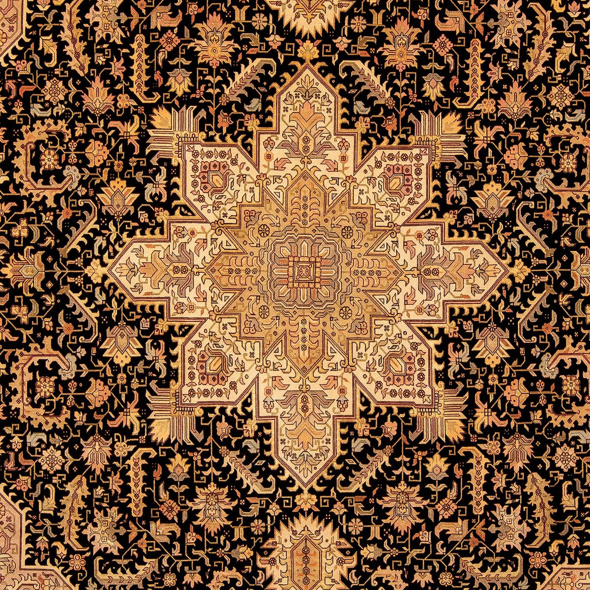 Tappeto Persero - Tabriz - Reale - 360 x 254 cm - marrone chiaro