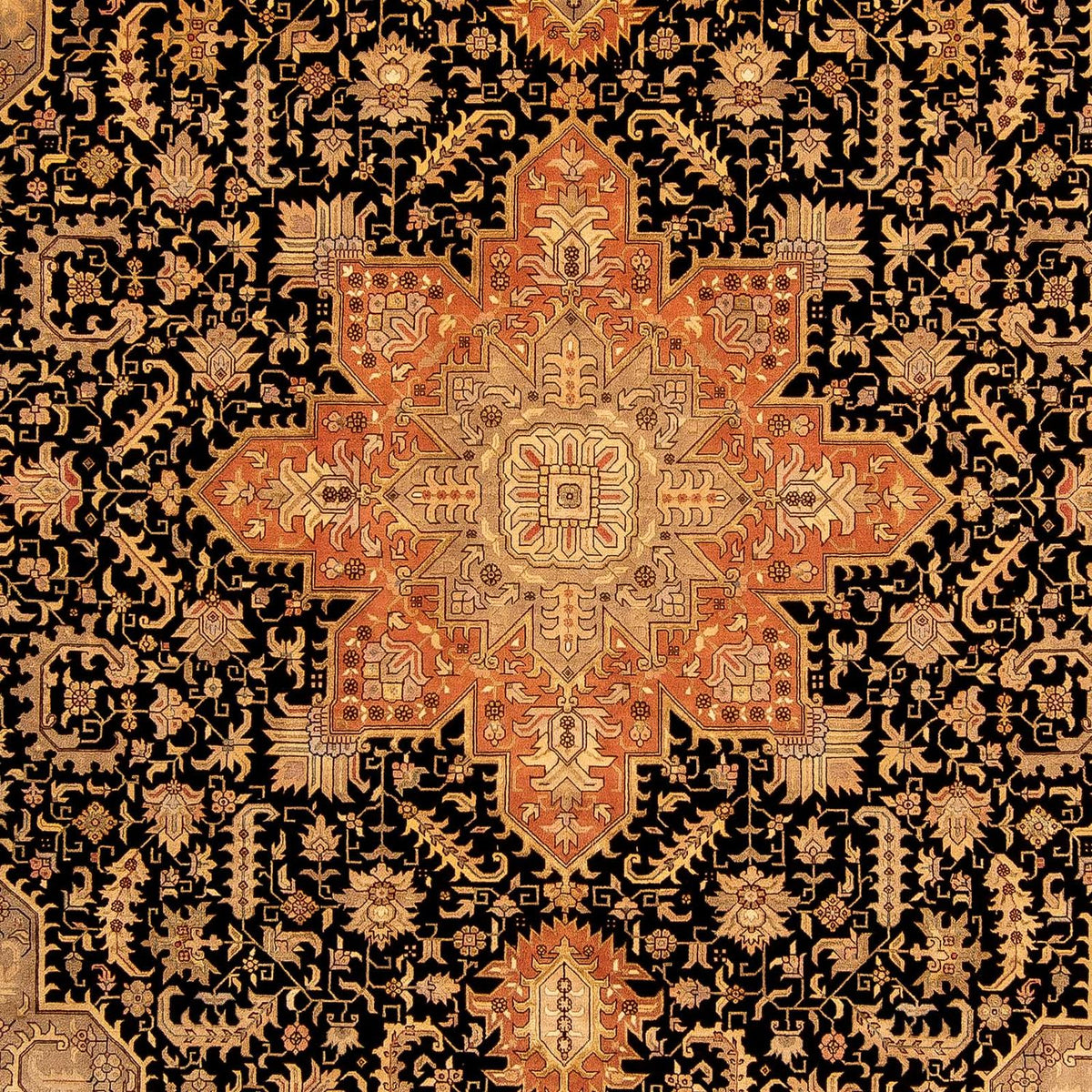 Tappeto Persero - Tabriz - Reale - 348 x 248 cm - marrone chiaro