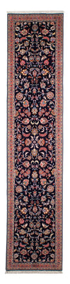 Tappeto corsia Tappeto Persero - Tabriz - Reale - 298 x 65 cm - blu scuro