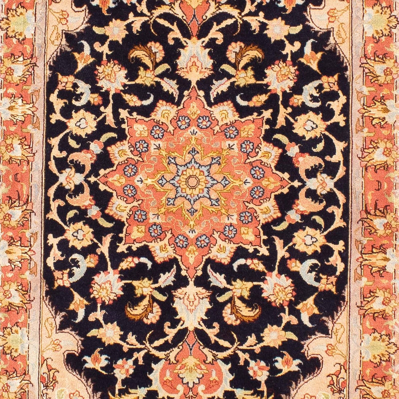 Tappeto corsia Tappeto Persero - Tabriz - Reale - 295 x 68 cm - blu scuro