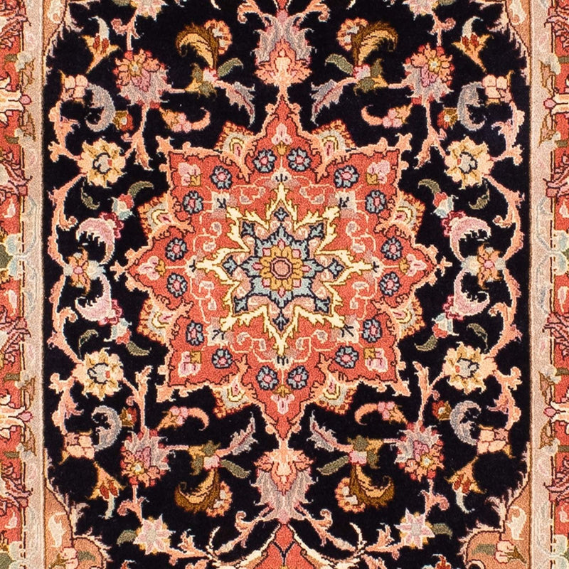 Tappeto corsia Tappeto Persero - Tabriz - Reale - 303 x 68 cm - blu scuro