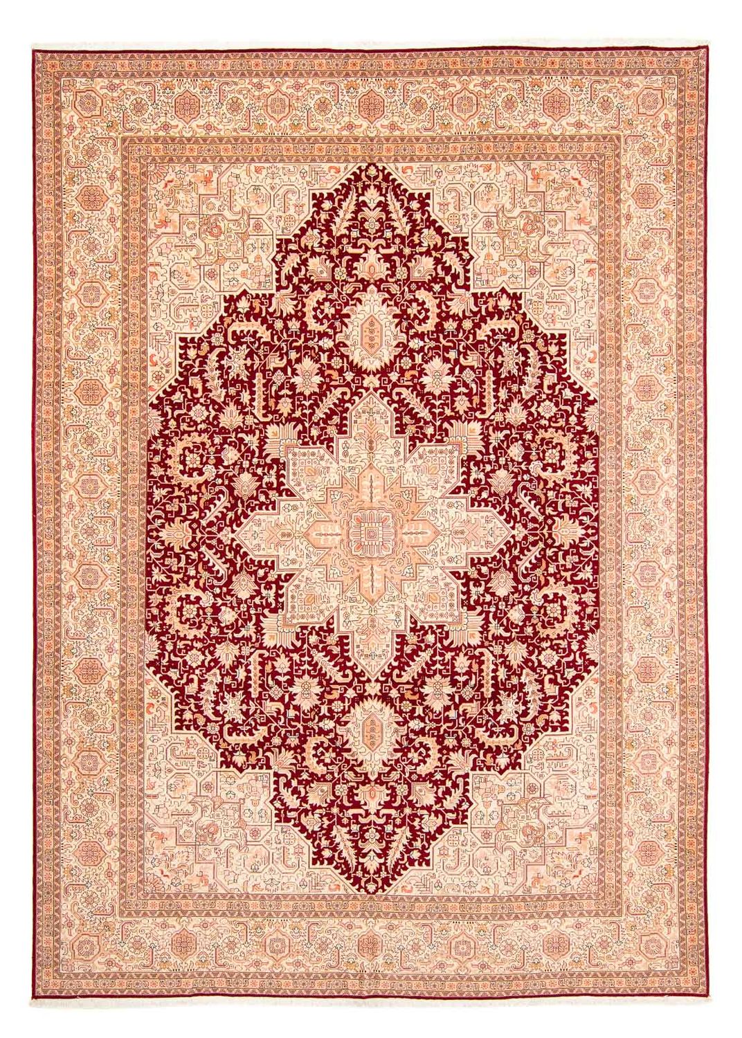 Tappeto Persero - Tabriz - Reale - 400 x 298 cm - rosso scuro