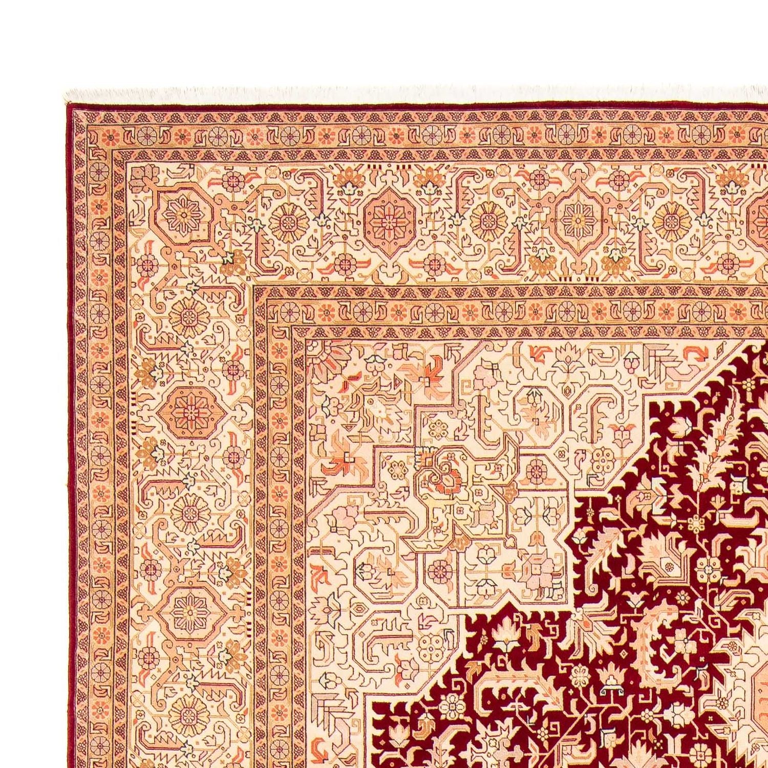 Tappeto Persero - Tabriz - Reale - 400 x 298 cm - rosso scuro