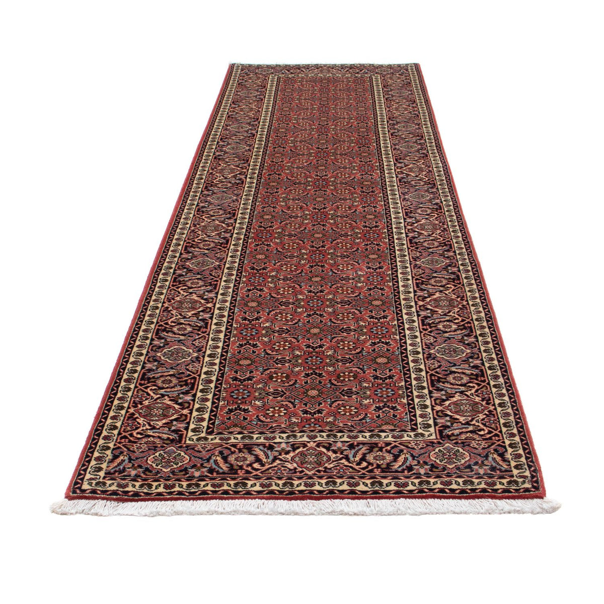 Tappeto corsia Tappeto Persero - Bidjar - 298 x 85 cm - rosso scuro