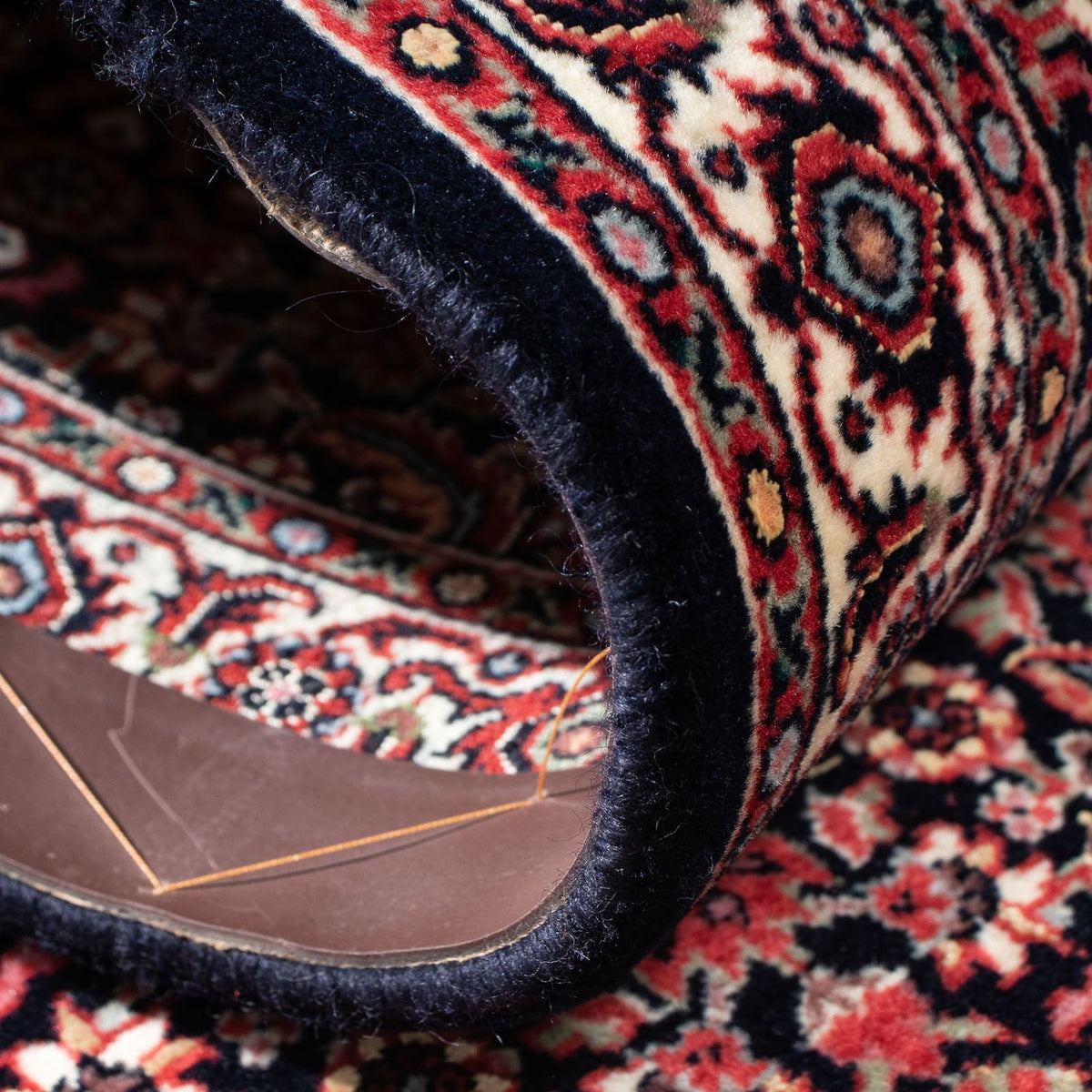 Tappeto corsia Tappeto Persero - Bidjar - 195 x 48 cm - blu scuro