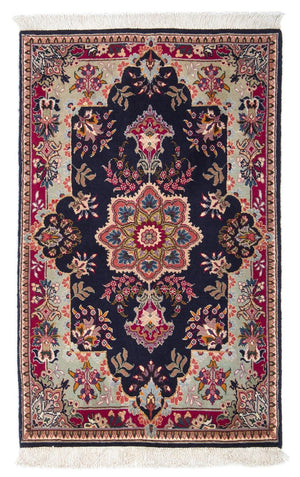 Tappeto Persero - Tabriz - Reale - 90 x 60 cm - blu scuro