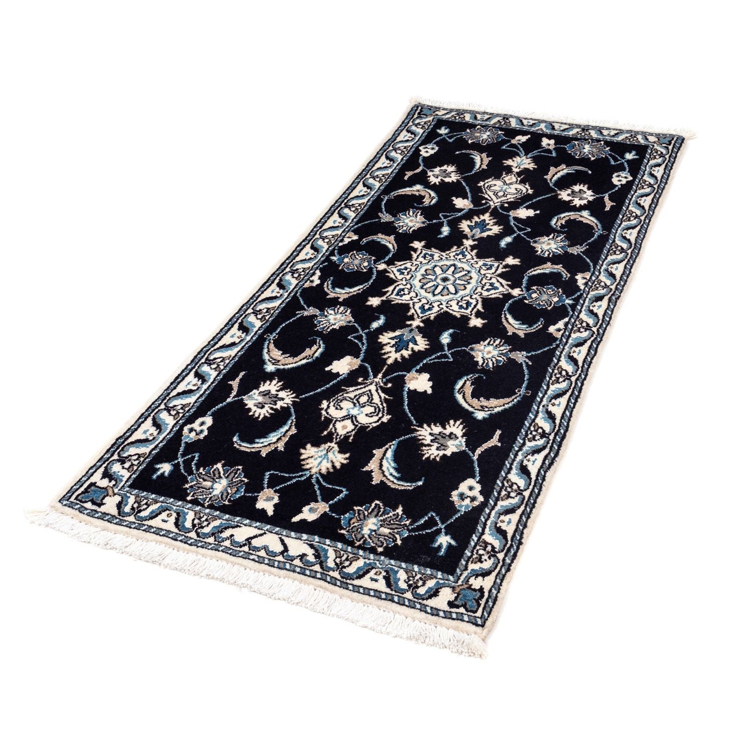 Tappeto Persero - Nain - 142 x 62 cm - blu scuro
