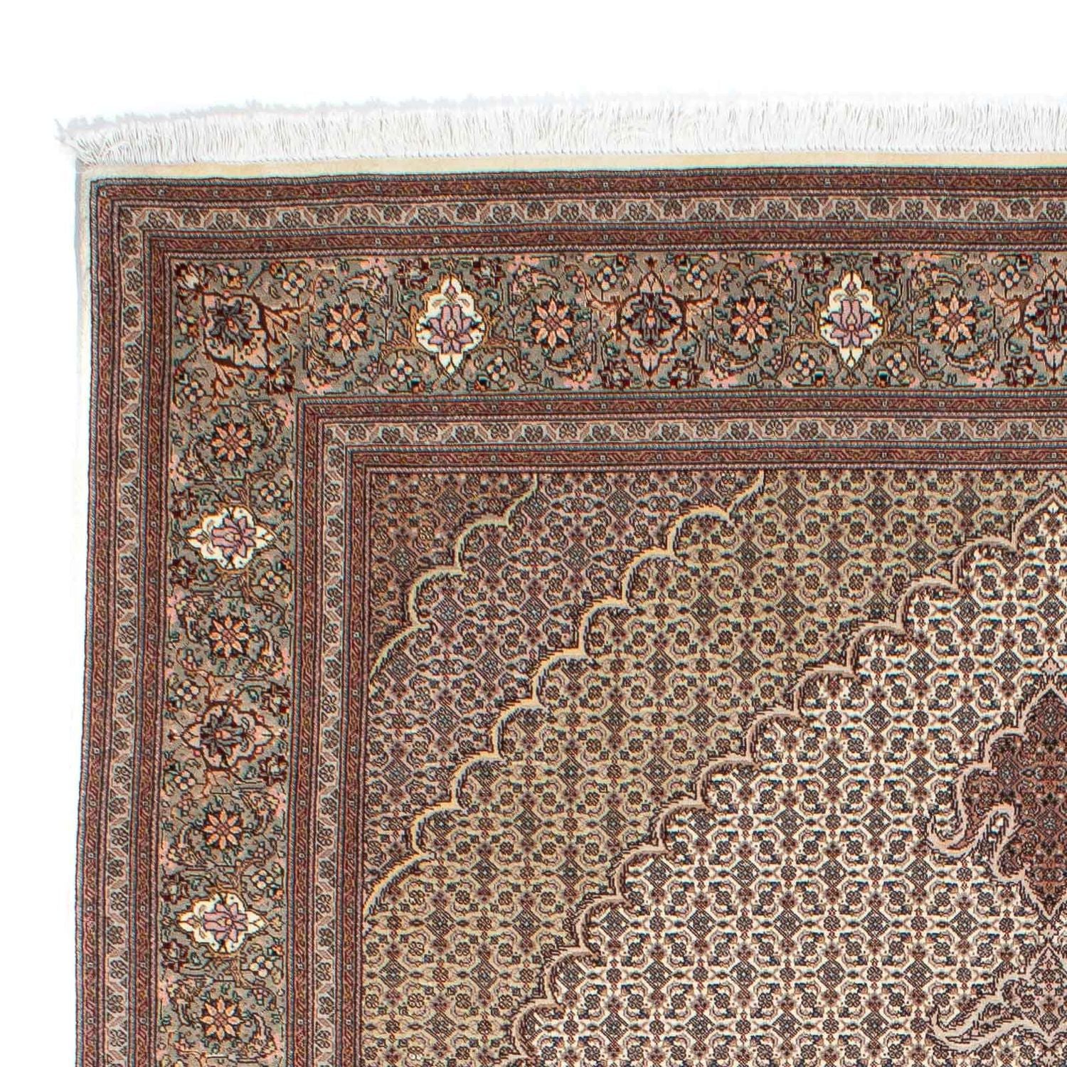 Tappeto Persero - Tabriz - 237 x 168 cm - marrone chiaro