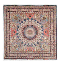 Tappeto Persero - Tabriz - Reale quadrato  - 250 x 248 cm - marrone chiaro