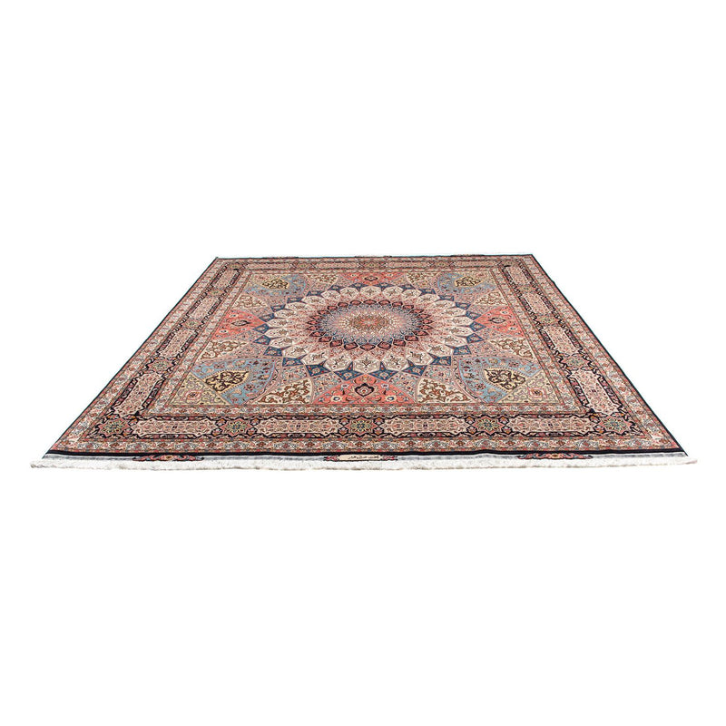 Tappeto Persero - Tabriz - Reale quadrato  - 250 x 248 cm - marrone chiaro