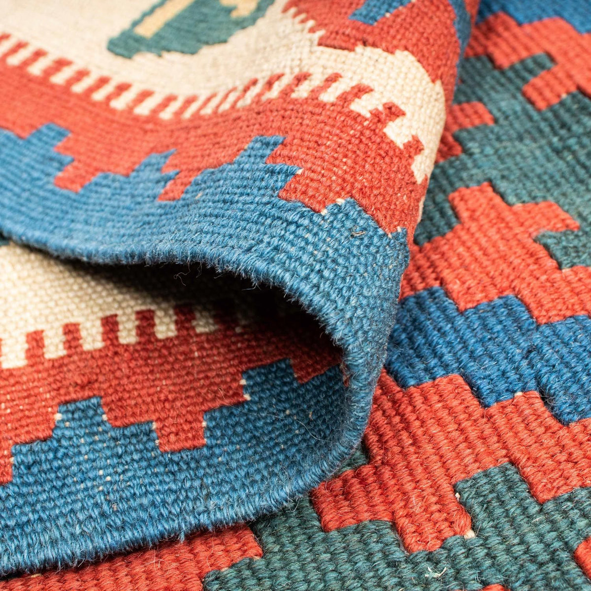 Tappeto Kelim - Orientale - 185 x 112 cm - blu