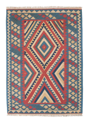Tappeto Kelim - Orientale - 155 x 117 cm - blu