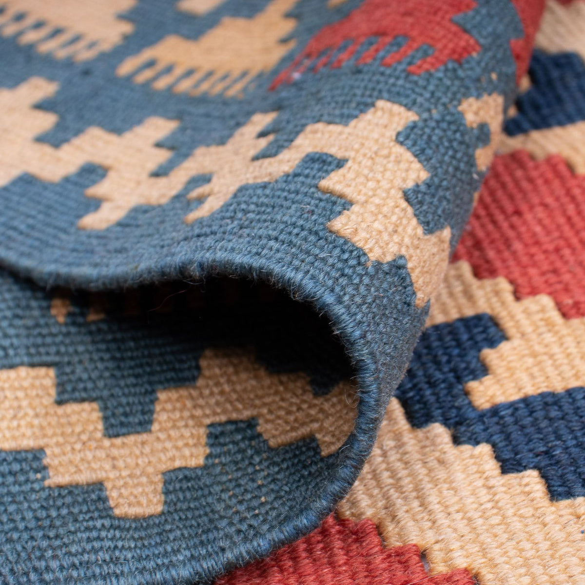 Tappeto Kelim - Orientale - 155 x 117 cm - blu