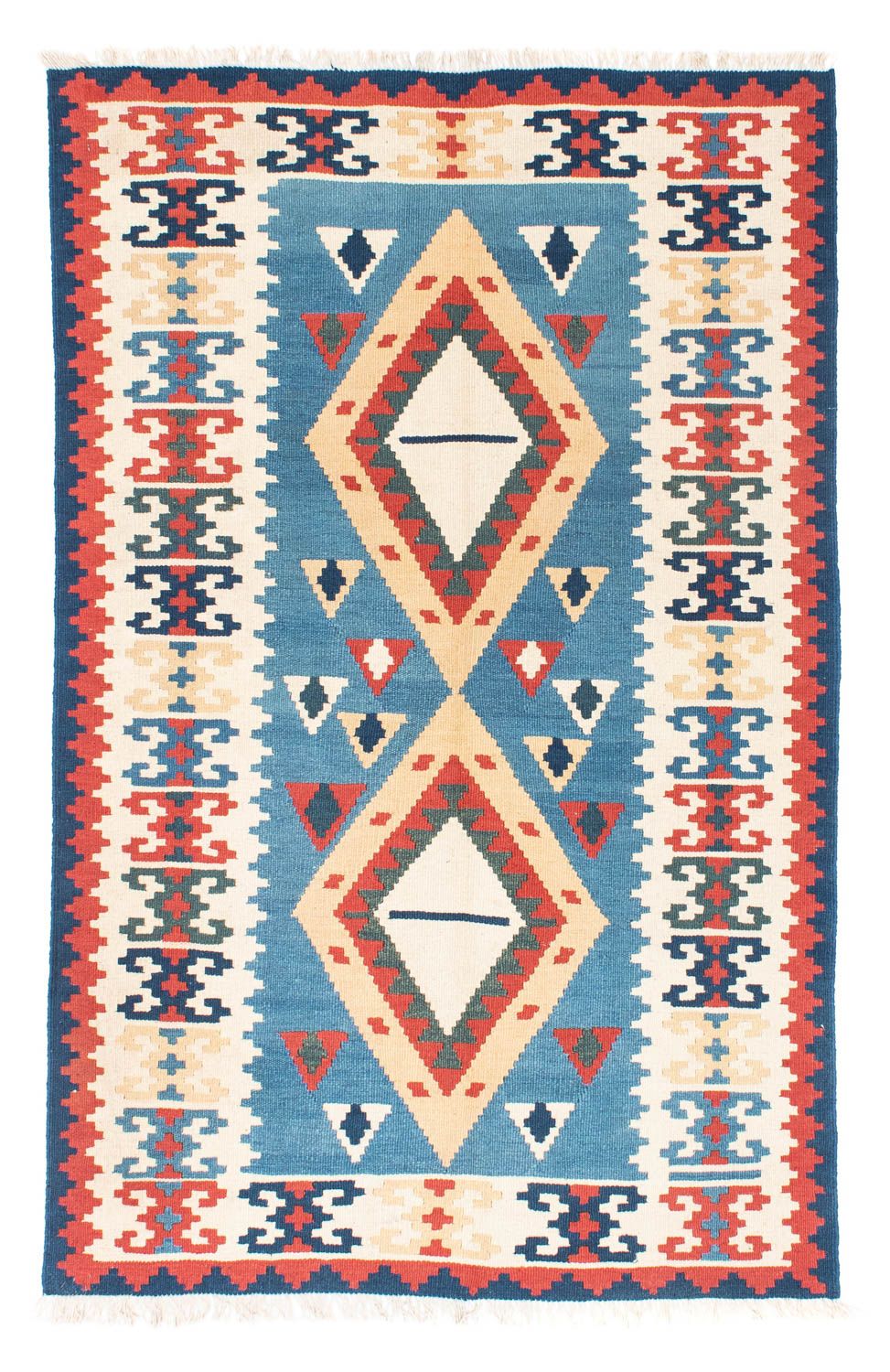 Tappeto Kelim - Orientale - 183 x 116 cm - turchese