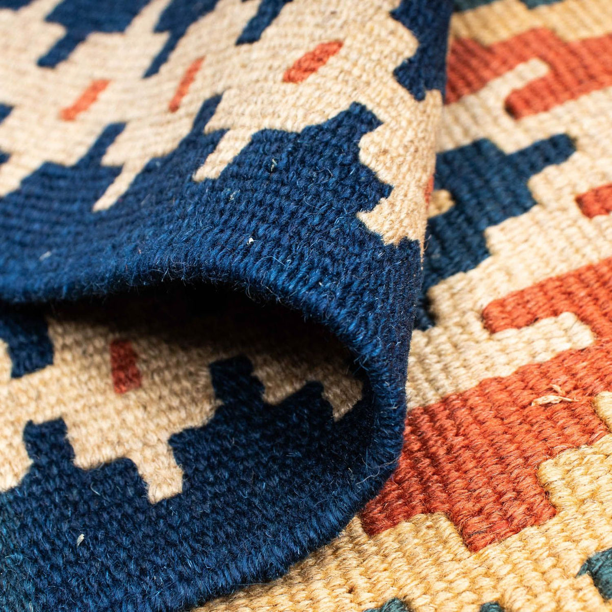 Tappeto Kelim - Orientale - 143 x 108 cm - blu