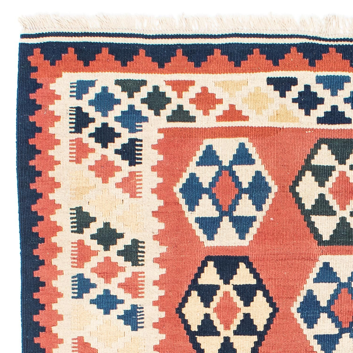 Tappeto Kelim - Orientale quadrato  - 148 x 121 cm - ruggine