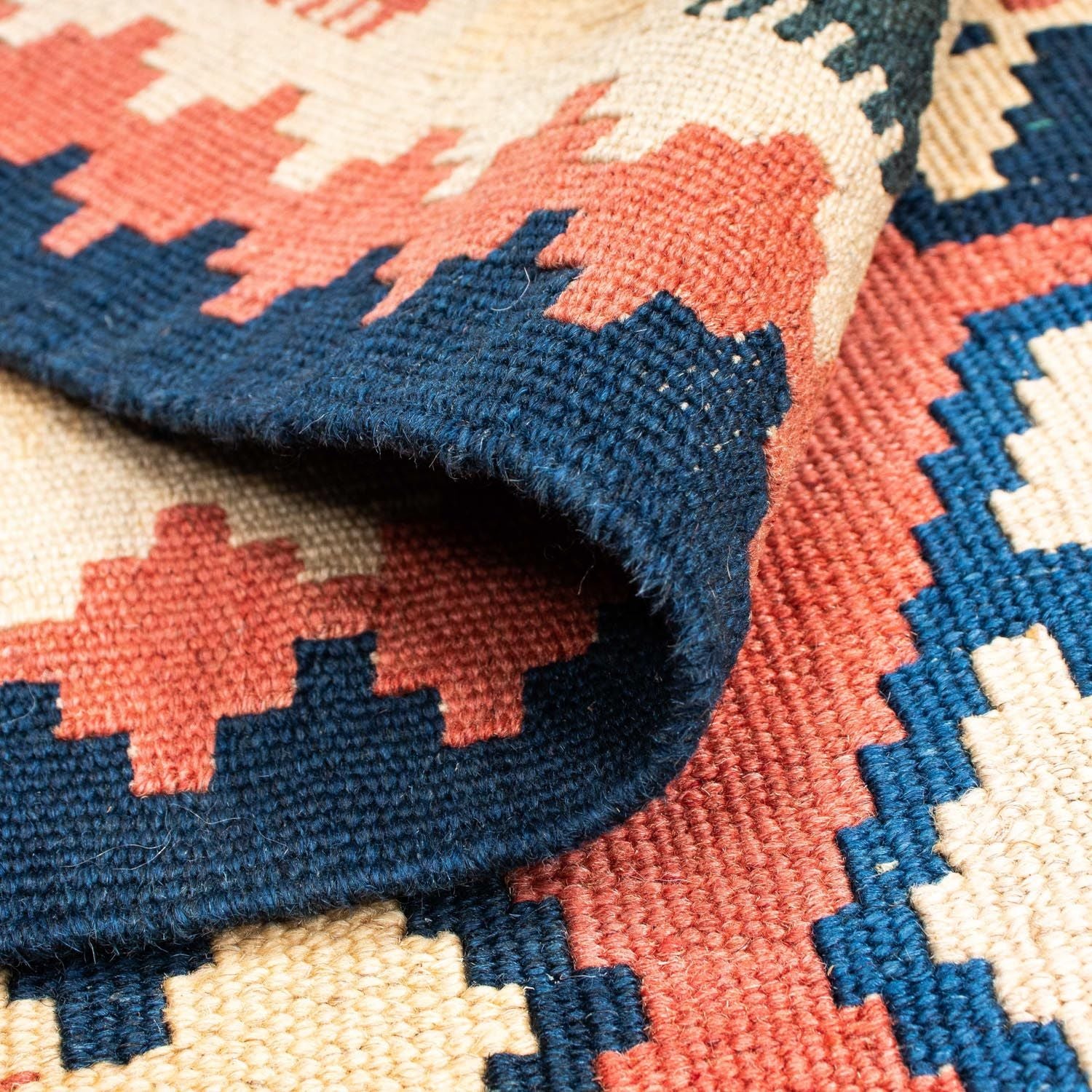 Tappeto Kelim - Orientale quadrato  - 148 x 121 cm - ruggine
