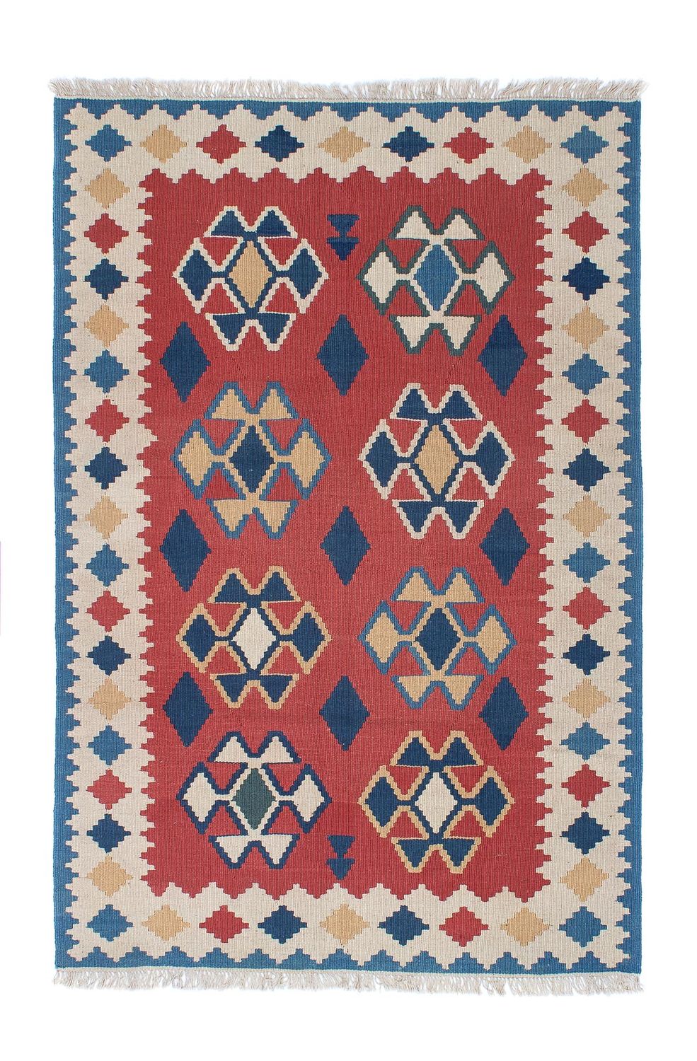 Tappeto Kelim - Orientale - 180 x 120 cm - rosso scuro