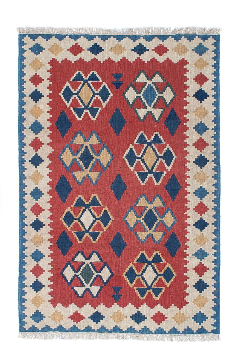 Tappeto Kelim - Orientale - 180 x 120 cm - rosso scuro
