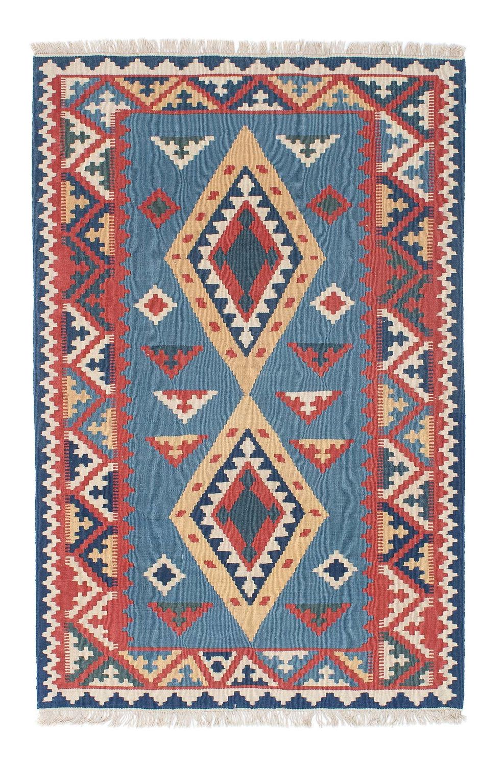 Tappeto Kelim - Orientale - 183 x 121 cm - blu